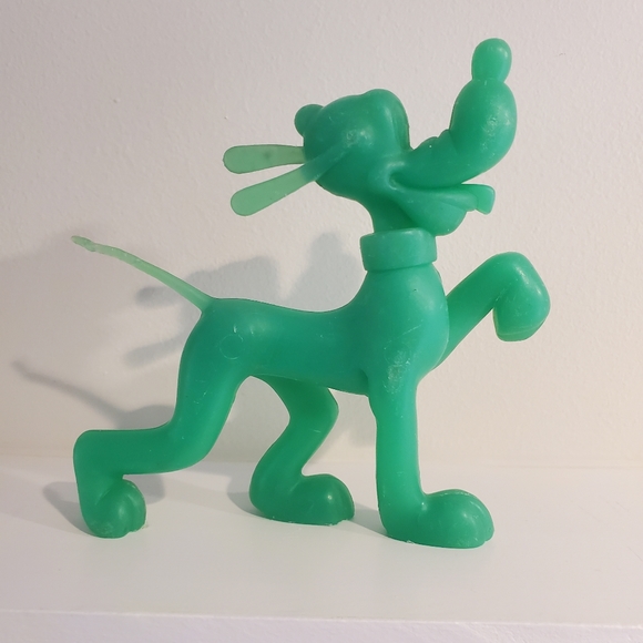 Vintage '70s Marx Toys/Disney Pluto toy in green plastic - Picture 1 of 11